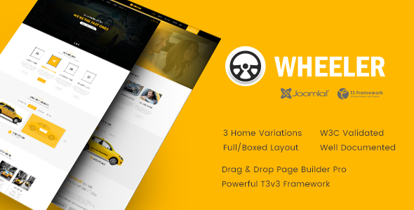 Wheeler - Taxi Company & Cab Service Joomla Template Wheeler - Taxi Company & Cab Service Joomla Template