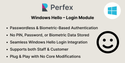 Windows Hello - Login Module for Perfex CRM