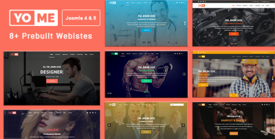 YoMe - Multipurpose Resume & Portfolio Joomla 4 & 5 Template