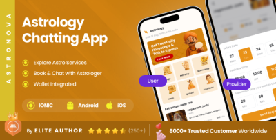 2 App Template | Astrology Chatting & Horoscope Consultation App | IONIC | Astronova