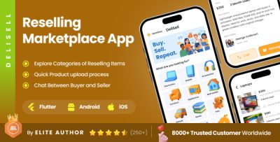 2 App Template | Classifieds App| Re-seller App | Buying Selling App | Flutter | DeliSell