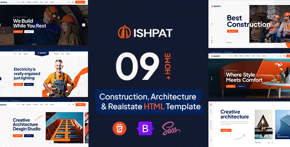 Ishpat - Construction HTML Templat Ishpat - Construction HTML Template