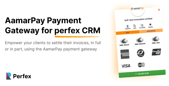 Aamarpay Payment Gateway for Perfex CRM Aamarpay Payment Gateway for Perfex CRM