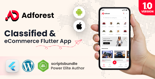 AdForest Classified and eCommerce Flutter App AdForest Classified and eCommerce Flutter App