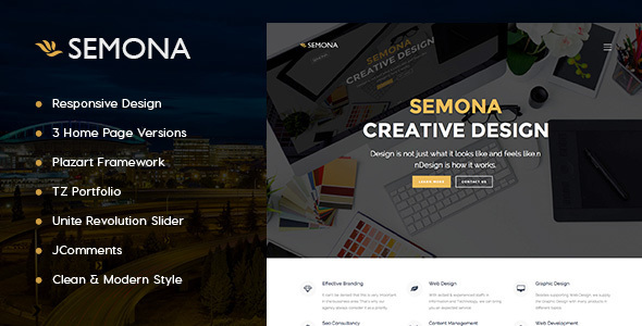 Agency Semona - Creative Joomla Template Agency Semona - Creative Joomla Template