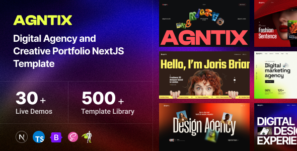 Agntix - Digital Agency & Creative Portfolio NextJs Template Agntix - Digital Agency & Creative Portfolio NextJs Template