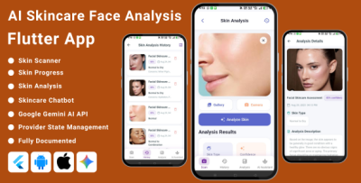 AI-Powered Skincare Face Analysis Flutter App | Skin Scanner & Product Recommendations