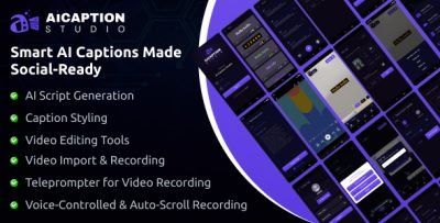 AiCaption Studio - Smart AI Captions Made Social-Ready