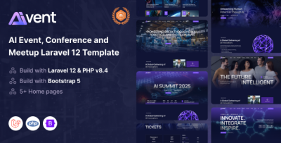 Aivent - AI Event, Conference and Meetup Laravel 12 Template