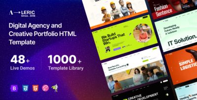 Aleric - Digital Agency & Creative Portfolio HTML Template