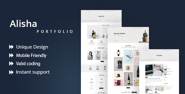 Alisha | Creative Personal Portfolio Template Alisha | Creative Personal Portfolio Template
