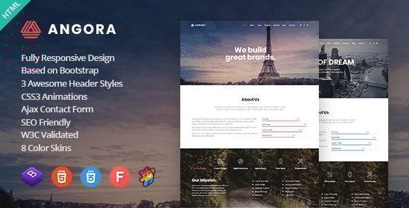 Angora - Responsive One Page Parallax Template Angora - Responsive One Page Parallax Template