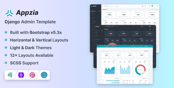 Appzia - Django Admin & Dashboard Template Appzia - Django Admin & Dashboard Template