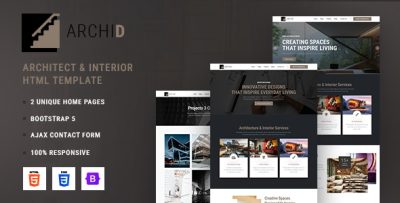 Archid - Architecture & Interior Design HTML5 Template