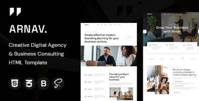 Arnav | Digital Agency & Creative Portfolio HTML Template