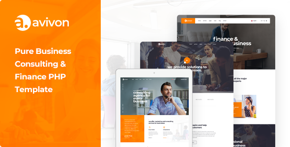 Avivon - Pure Consulting & Finance PHP Template Avivon - Pure Consulting & Finance PHP Template