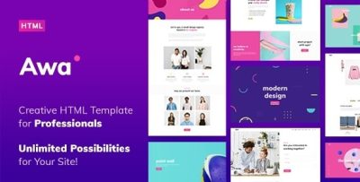 AWA - Portfolio HTML Template