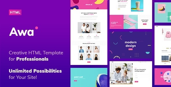 AWA - Portfolio HTML Template AWA - Portfolio HTML Template