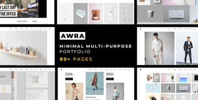Awra - Minimal Multi-Purpose Portfolio Template