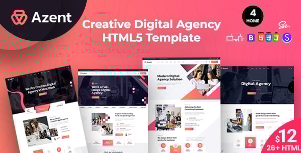 Azent - Creative Digital Agency HTML Template Azent - Creative Digital Agency HTML Template