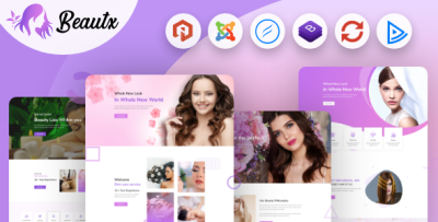 Beautx - Spa Salon & Cosmetic Shop Joomla Template