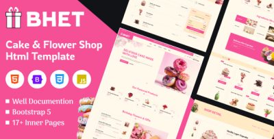BHET | Cake & Flower HTML5 Template