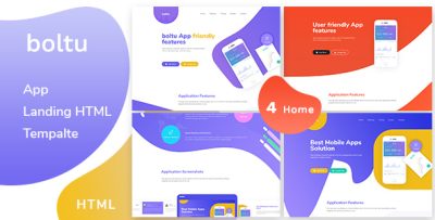 Boltu -  App Landing Page