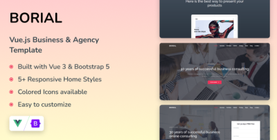 Borial - Vuejs Business & Agency Template