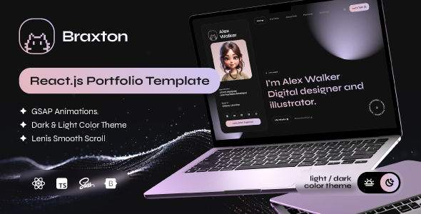 Braxton - Personal Portfolio & Resume React Template Braxton - Personal Portfolio & Resume React Template