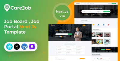 CareJob - Job Board, Job Portal Next Js Template
