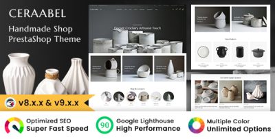 Ceraabel - Handmade, Ceramics and Pottery Shop Prestashop Theme