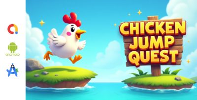 Chicken Jump Quest - Android Studio Game with AdMob Integration