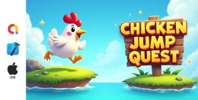 Chicken Jump Quest - iOS (Xcode Project with AdMob Ads)