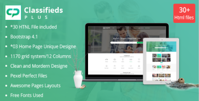 Classified Ads Plus - Classifieds Websites HTML Templates