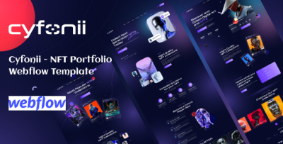 Cyfonii - NFT Portfolio Webflow Template
