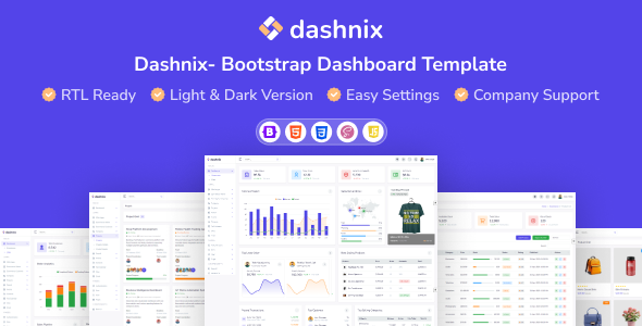 Dashnix - HTML5 Bootstrap Dashboard Template Dashnix - HTML5 Bootstrap Dashboard Template