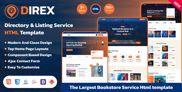Direx - Directory & Listing Service HTML Template Direx - Directory & Listing Service HTML Template