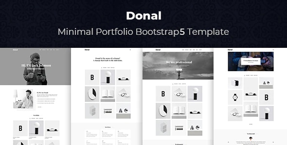 Donal - Minimal Portfolio HTML Template Donal - Minimal Portfolio HTML Template