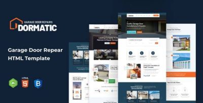 Dormatic - Garage Door Repair HTML Template
