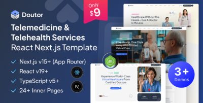 Doutor - Telemedicine Doctor & Medical React Next.js Template