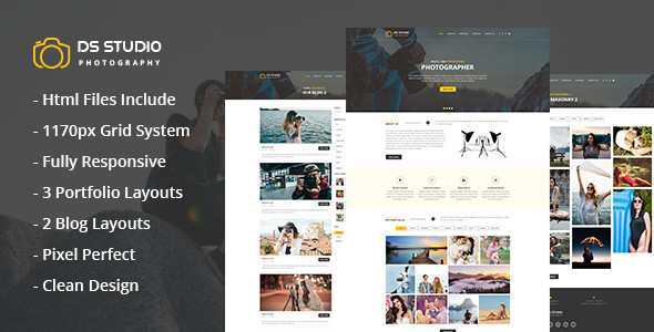 DS Studio - Photography Html Template for Photographers DS Studio - Photography Html Template for Photographers
