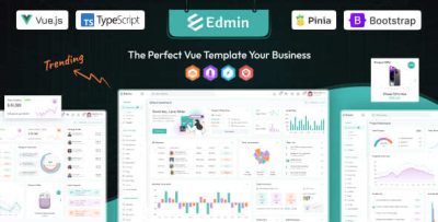 Edmin - Vue JS Admin Dashboard Template