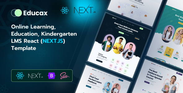 Educax - Modern LMS Next.js Template for Education Educax - Modern LMS Next.js Template for Education