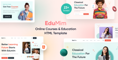 Edumim - Tailwind CSS Education HTML Template