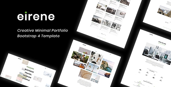 Eirene - Creative Minimal Portfolio Bootstrap 4 Template Eirene - Creative Minimal Portfolio Bootstrap 4 Template