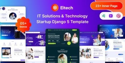 Eitech - Django IT Solutions & Technology Startup Template