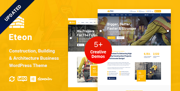 Eteon - Construction And Building WordPress Theme Eteon - Construction And Building WordPress Theme