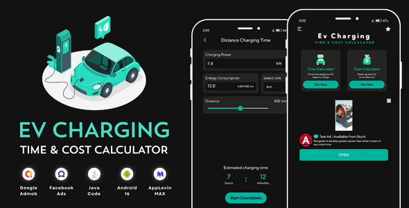 EV Charging Calculator with AdMob Facebook Ads Android EV Charging Calculator with AdMob Facebook Ads Android