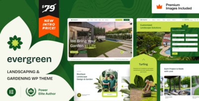 EverGreen – Landscaping Gardening WordPress Theme