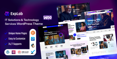EXPLAB - IT Solutions & Technology Services WordPress Theme